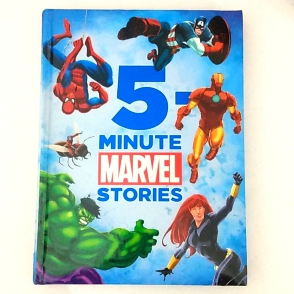 MARVEL SUPER HEROS FIVE MINUTE MARVEL STORIES BOOK X-MEN IRON MAN AVENGERS HULK